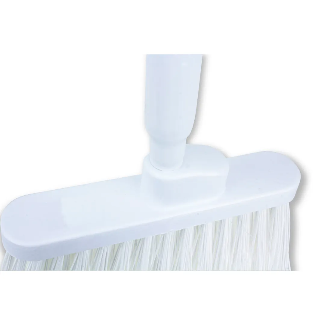 Carlisle 41083EC02 Sparta Duo-Sweep Broom, 56" White with Fiberglass Handle and Polyester Bristles