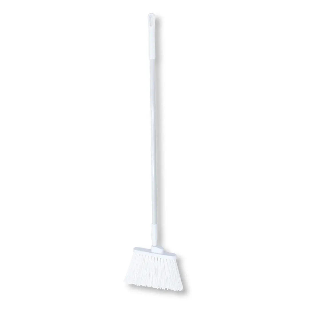 Carlisle 41083EC02 Sparta Duo-Sweep Broom, 56" White with Fiberglass Handle and Polyester Bristles