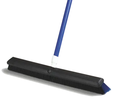 Carlisle 4188100 Push Broom Head, 24" Plastic Block, Trim 1-5/8"-2-3/8", Bristles, Color
