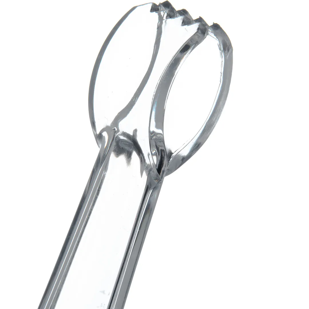 Carlisle 420607 Carly Pom Tongs, 6"L, Polycarbonate, Clear, Break-Resistant, Dishwasher Safe