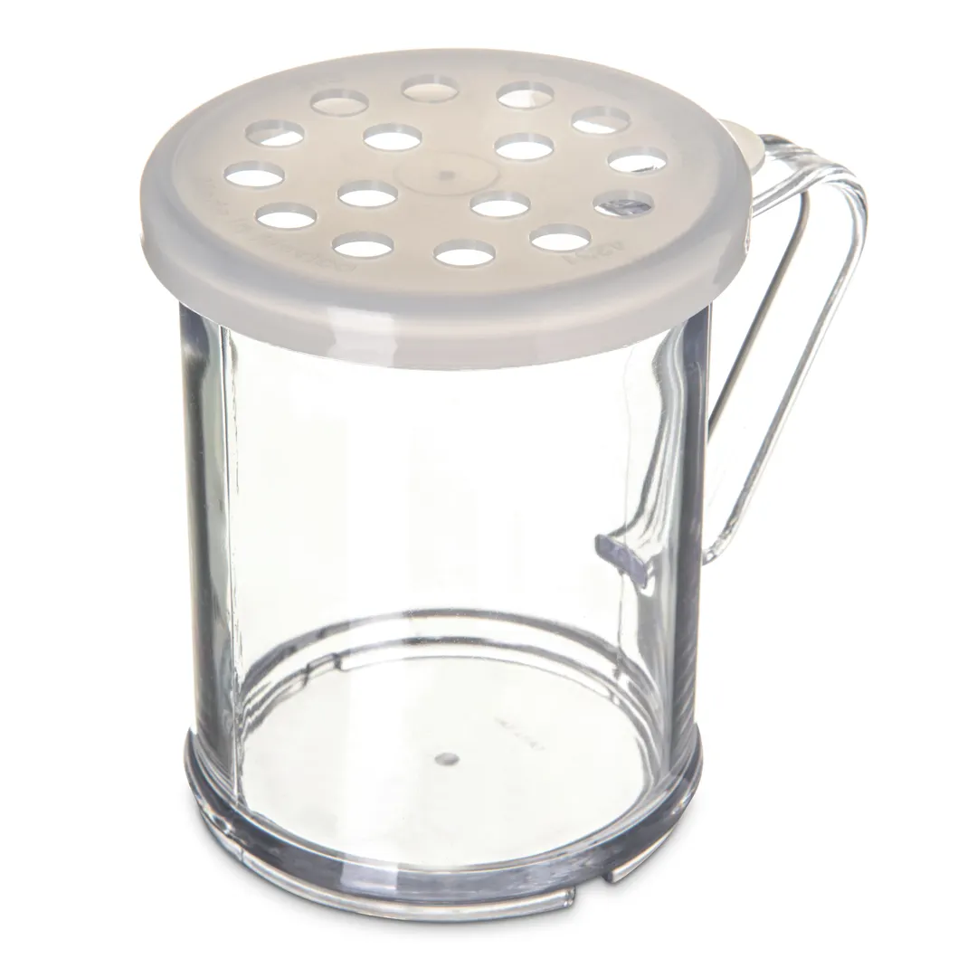 Carlisle 4230S30 Shaker/Dredge, 8 Oz Clear SAN Container, Perforated Top, BPA‑Free, NSF Certified