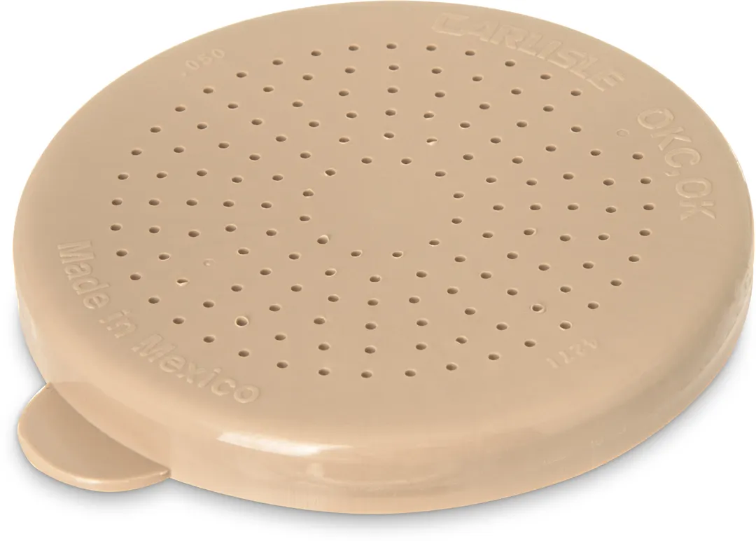 Carlisle 427106 Salt & Pepper Lid, Polyethylene Beige BPA-Free Shaker, Compact Design - 1/Each