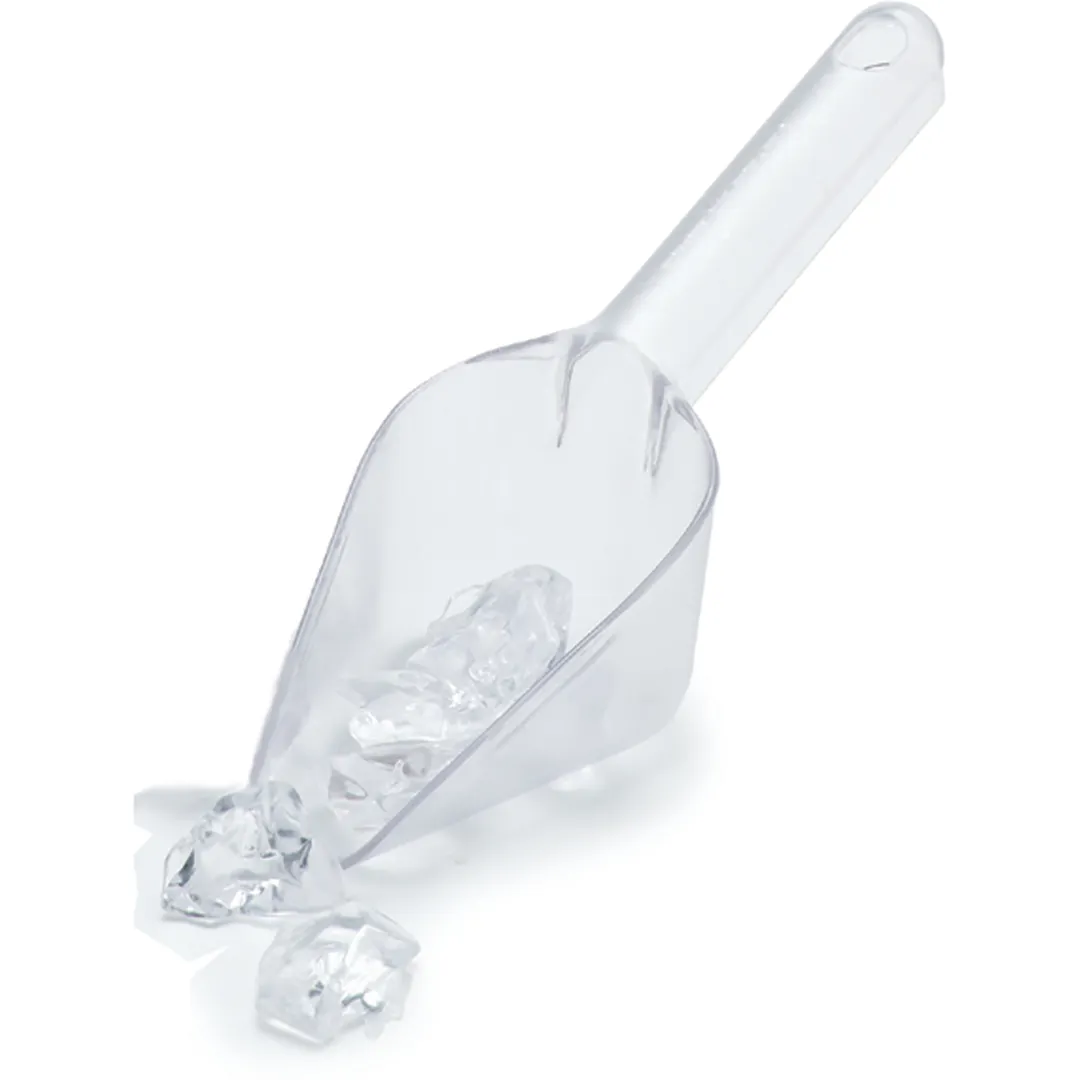 Carlisle 430607 Ice Scoop, 6 oz, 10-7/8" OA Length, Polycarbonate, Clear, NSF, Made in USA