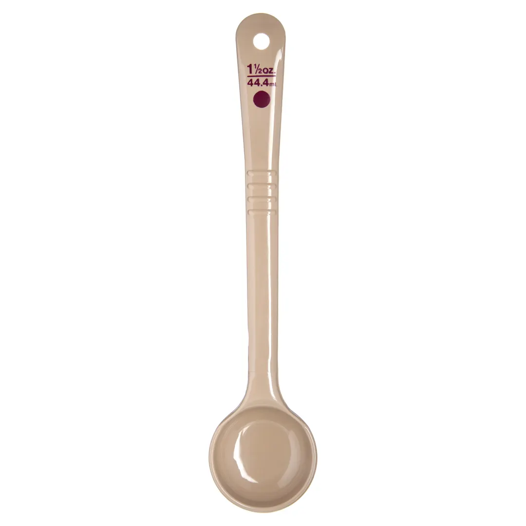 Carlisle 432206 Portion Server, 1.5 oz Solid Plastic Spoon, Beige Short Handle, NSF
