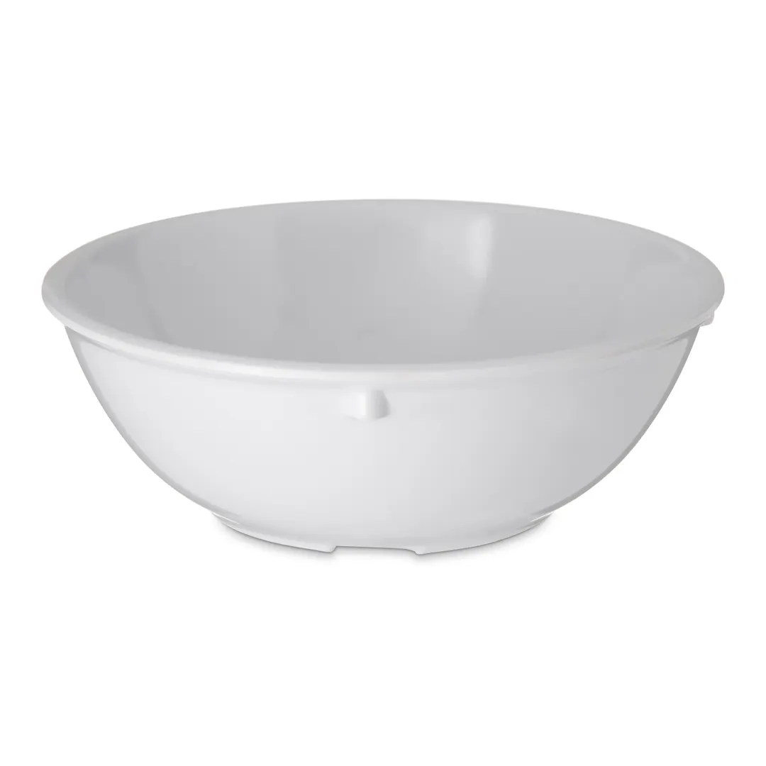 Carlisle 4352102 Dallas Ware Nappie Bowl, 5" Dia, 14 oz, White Melamine, Reinforced, BPA Free, NSF