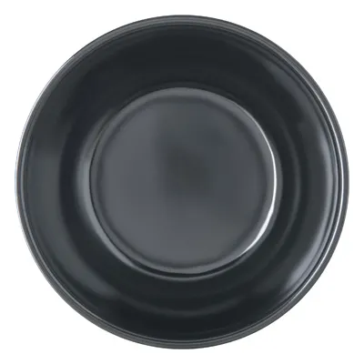 Carlisle 4352103 Nappie Bowl – 14oz, 5-9/20" Dia, Black Melamine, Reinforced Rim, Dishwasher Safe