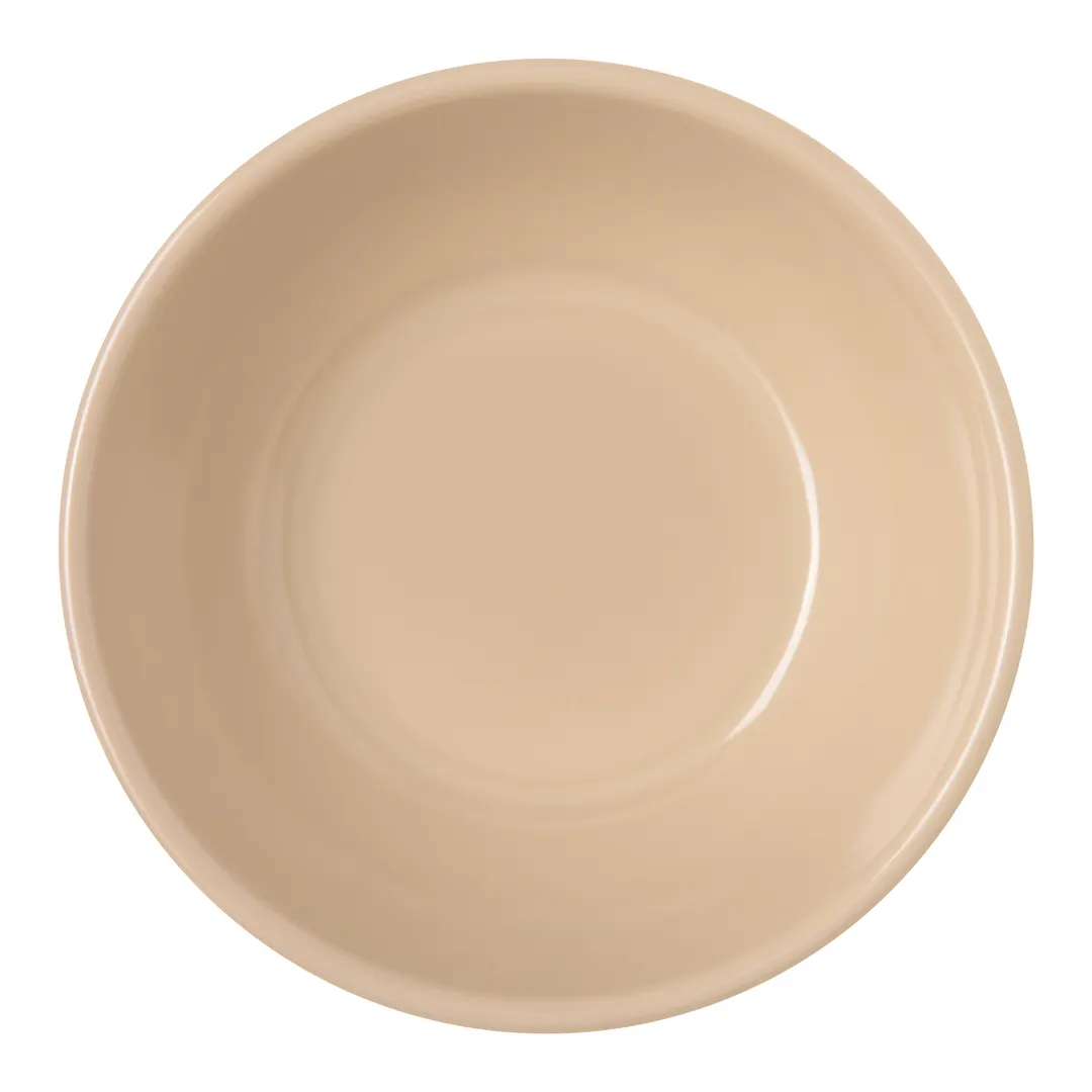 Carlisle 4352125 Nappie Bowl – 14oz, 5" Dia., Tan Melamine, BPA‑Free, Stackable, Dishwasher Safe