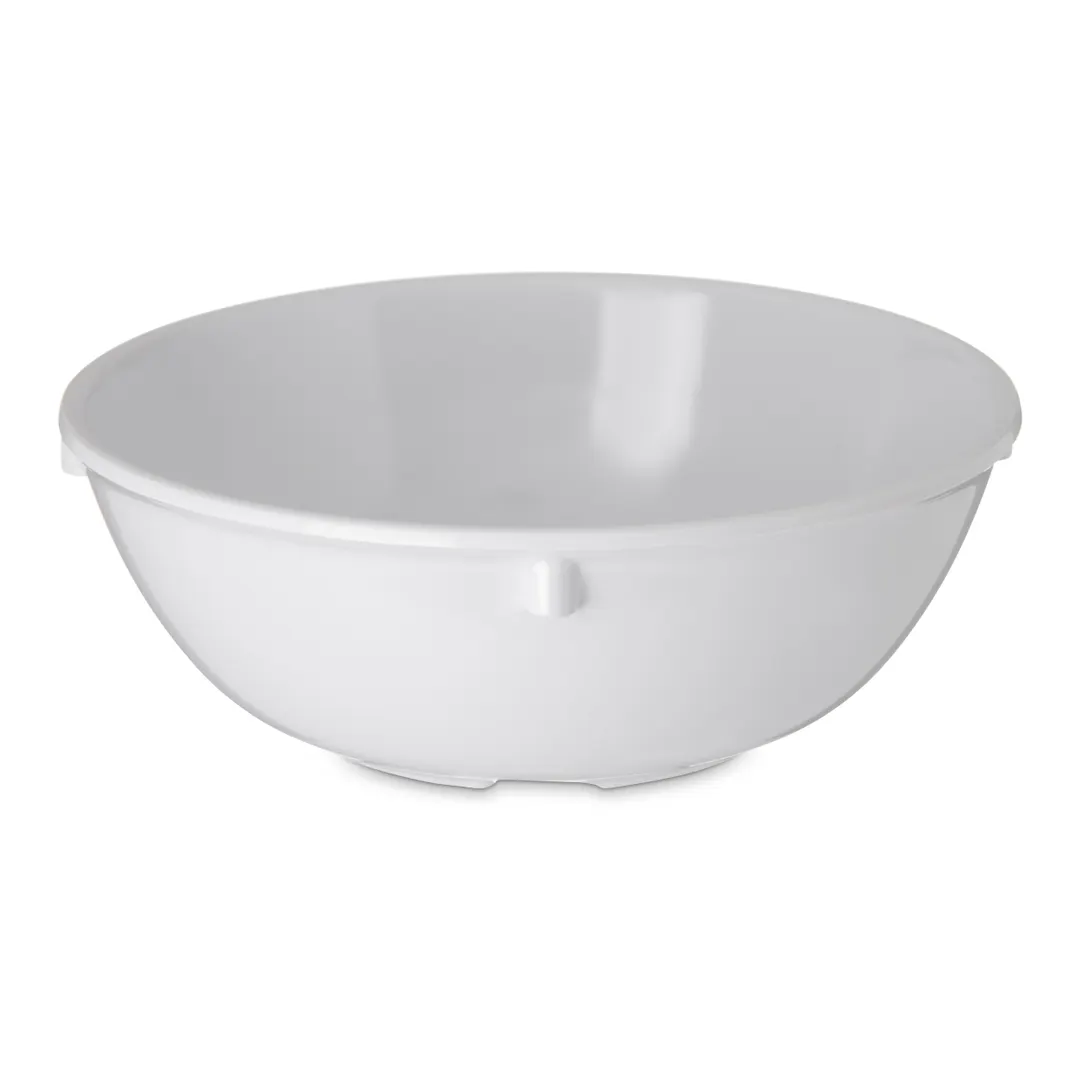 Carlisle 4352802 Nappie Bowl – 10oz, 5" Dia., White Melamine, BPA‑Free, Dishwasher Safe