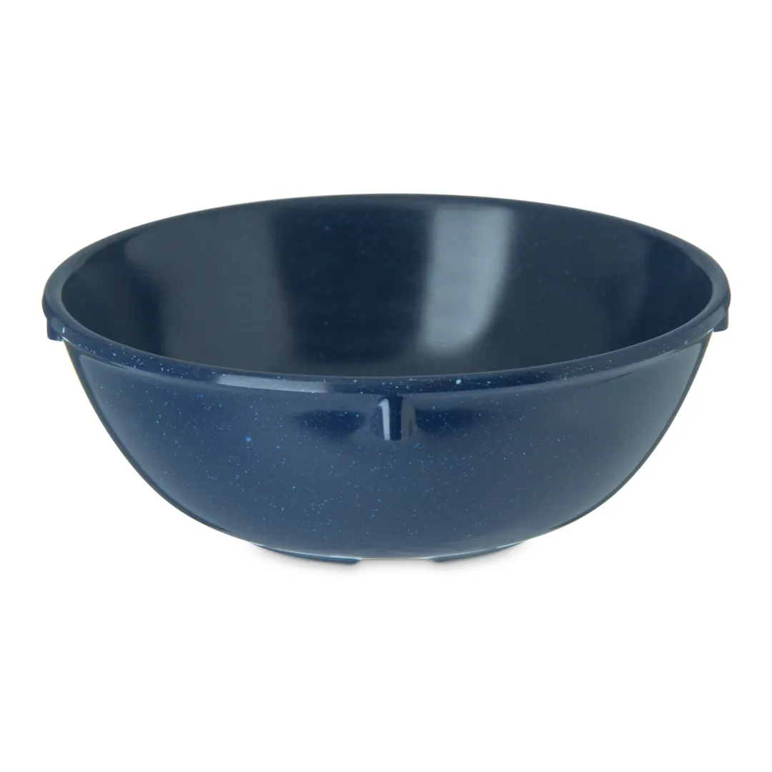 Carlisle 4352835 Nappie Bowl – 10 oz., 5" Dia., Café Blue, Melamine, Reinforced Rim, BPA Free