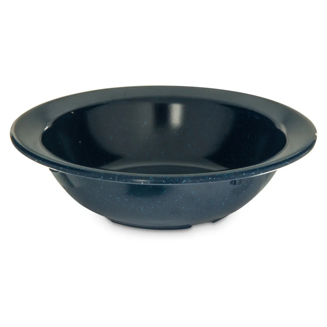 Carlisle 4353135 Fruit Bowl, 4-3/4 oz, 4-1/2" Dia, Rim & Foot, Safe Melamine, Café Blue, NSF