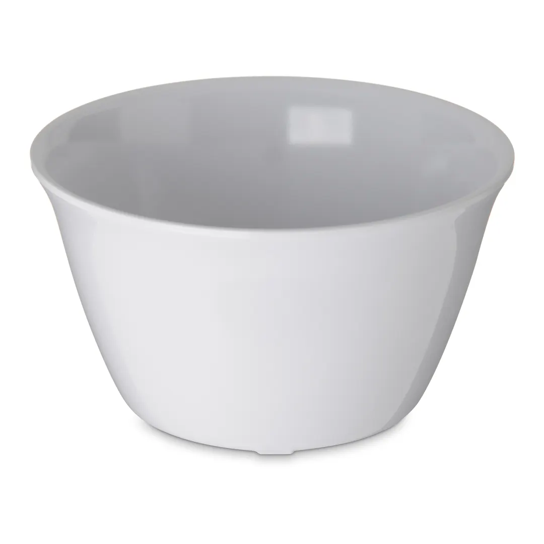 Carlisle 4354002 Dallas Ware Bouillon Cup, 8 oz White Melamine, Dishwasher Safe, BPA‑Free, NSF