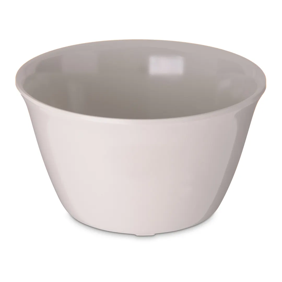 Carlisle 4354042 - Bouillon Cup, 8 oz, 3-2-1/25" Dia., Bone Melamine, Rim Reinforced, Dishwasher Safe, NSF