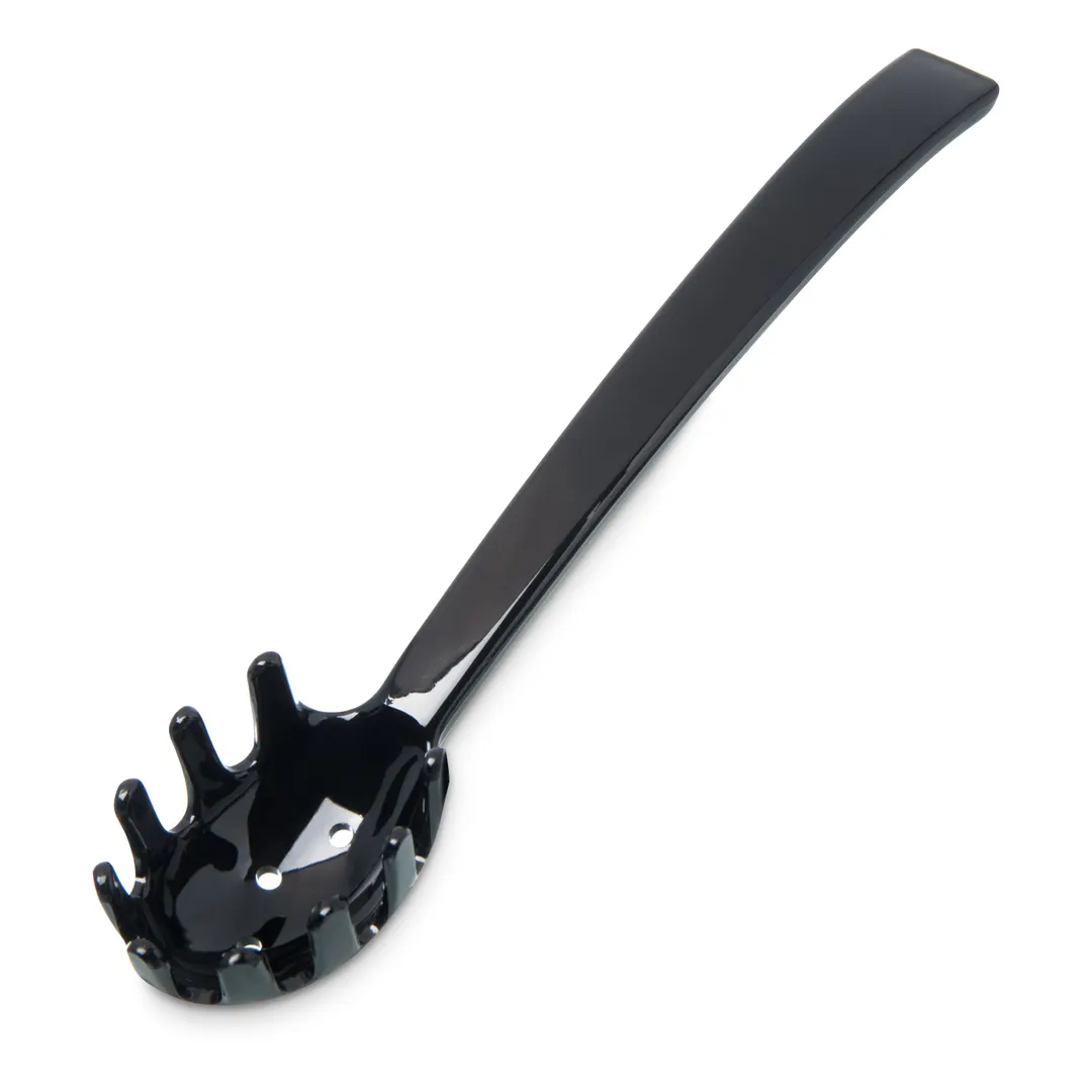 Carlisle 435503 - 9-1/2" Black Pasta Server Fork, Dishwasher Safe, NSF, Recyclable Plastic