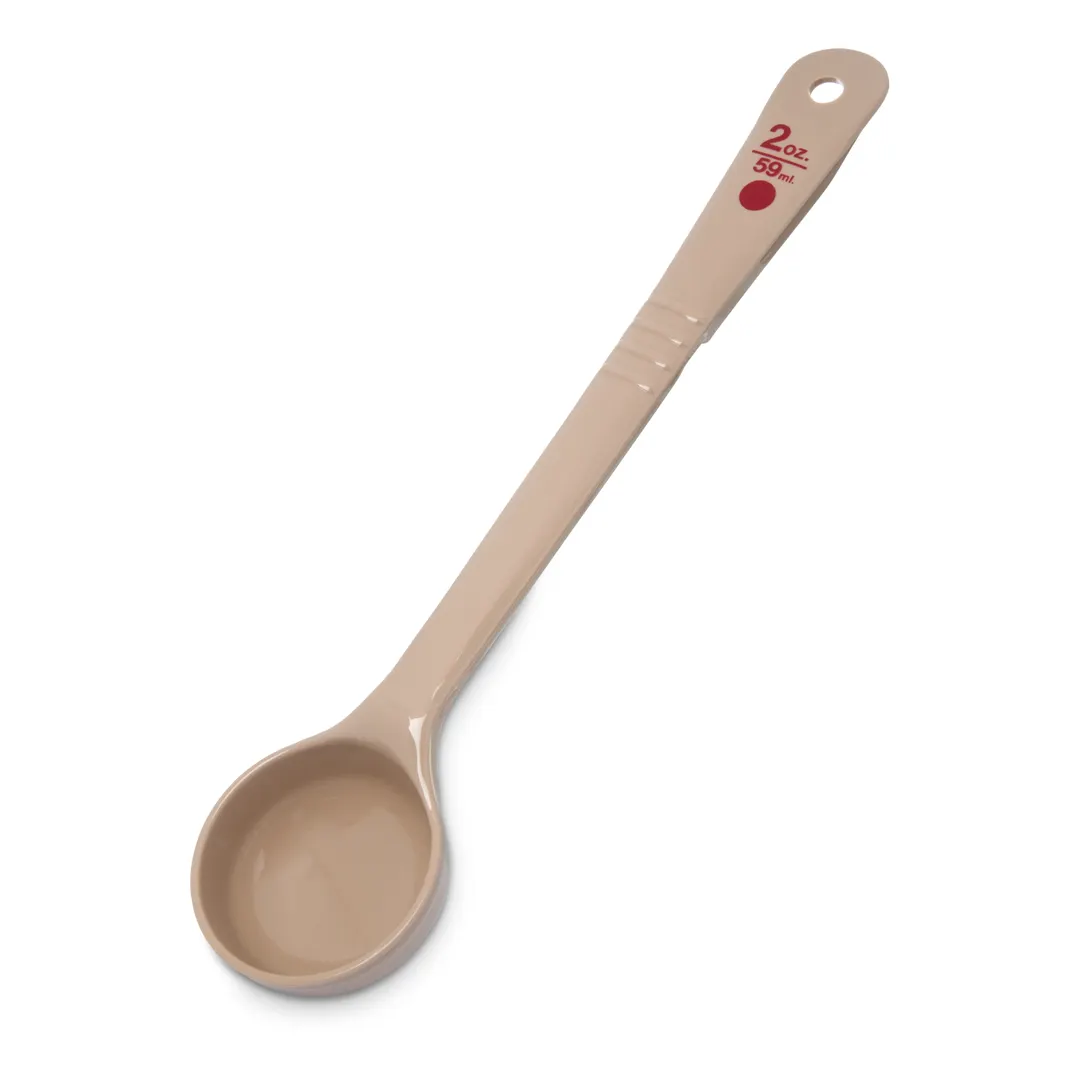 Carlisle 436006 Measure Misers Portion Server Spoon, 2 oz Beige Polycarbonate, NSF, Color‑Coded