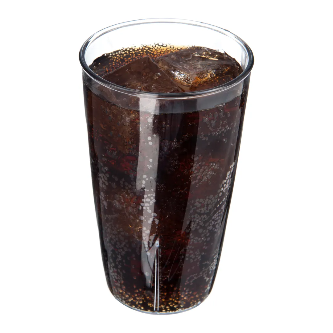 Carlisle 4366807 Swirl Tumbler - 16 oz Clear Polycarbonate, Shatterproof, Dishwasher Safe, Graduated