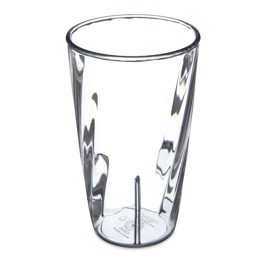 Carlisle 4366807 Swirl Tumbler - 16 oz Clear Polycarbonate, Shatterproof, Dishwasher Safe, Graduated