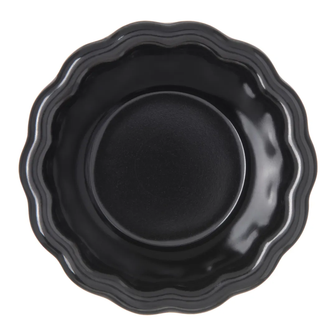 Carlisle 4394303 Plastic Ramekin, 2 oz (3-1/11" Dia.), Black Melamine, NSF, BPA‑Free, Dishwasher