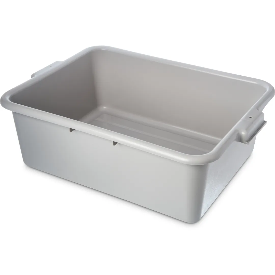 Carlisle 4401123 Comfort Curve™ Bus Box, 1-Compartment, 20"L x 15"W x 7"H Gray HDPE, NSF Certified