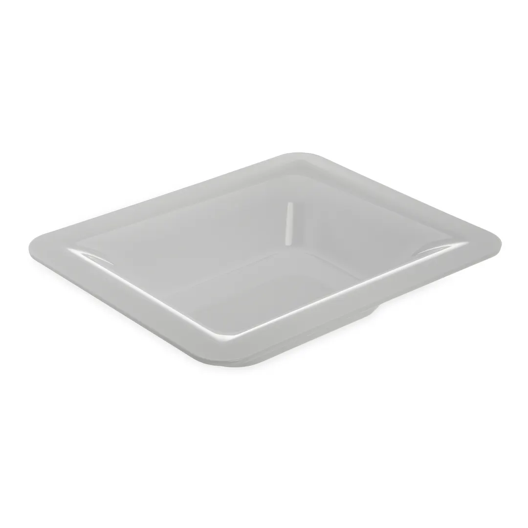 Carlisle 4443202 Food Pan, 1/2 Size 3.7 Qt, 2-1/2" White Melamine, BPA‑Free, Dishwasher‑Safe 212°F