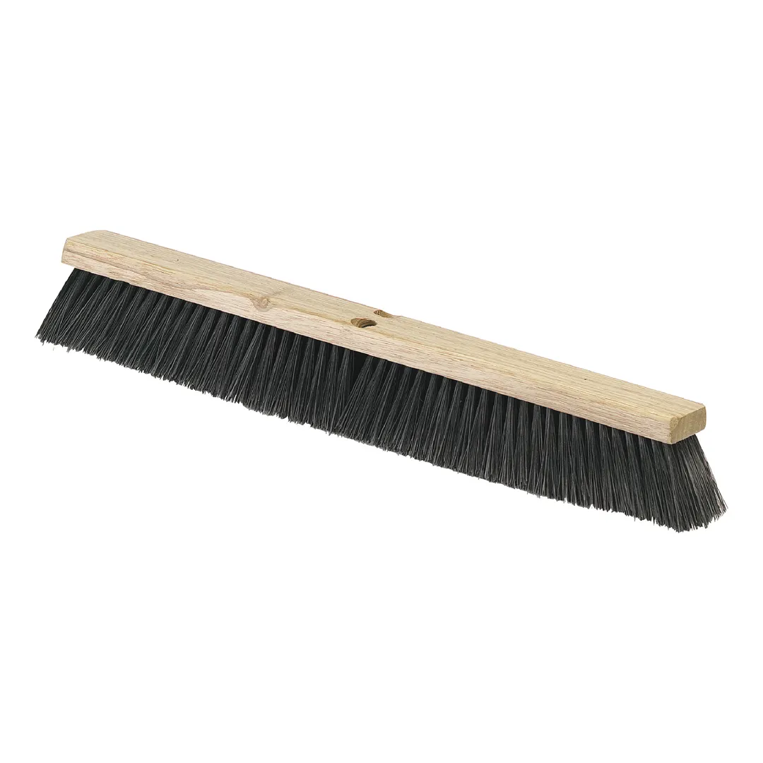 Carlisle 4507303 Flo-Pac® Floor Sweep, 24" Hardwood Block, 3" Black PP Bristles, No Handle