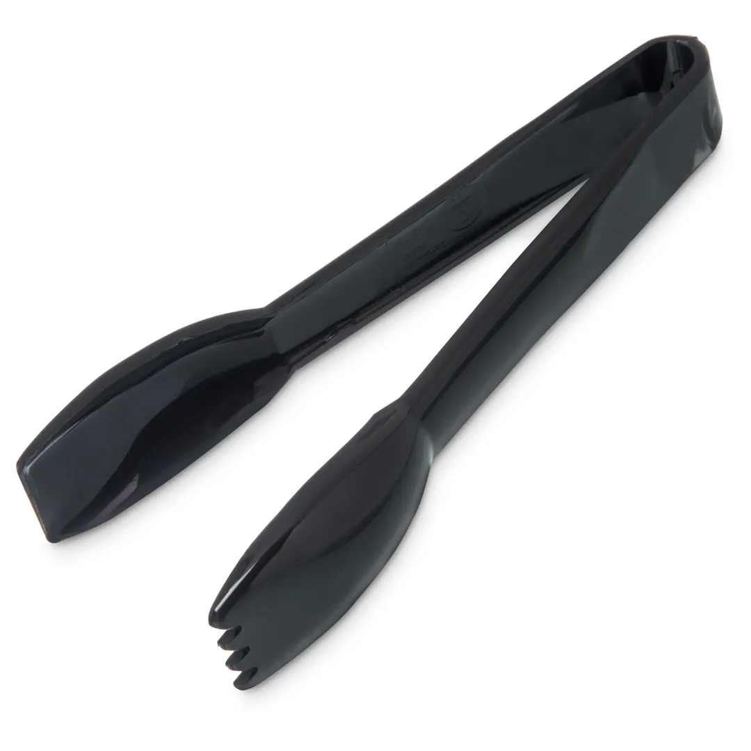 Carlisle 460603 Carly Salad Tongs, 6"L, Plastic, Black, NSF, Up To 212°F, Made in USA