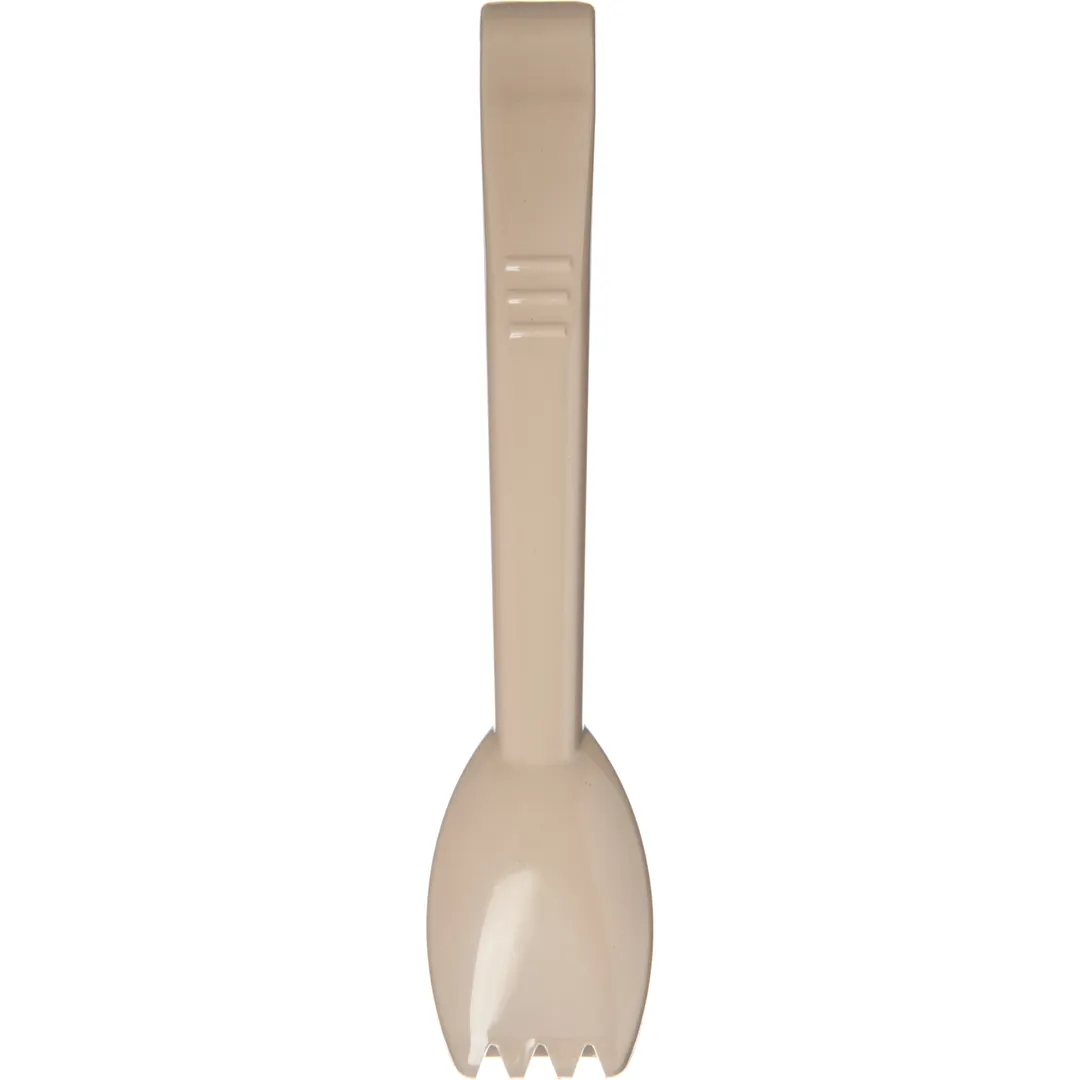 Carlisle 460906 Carly Salad Tongs, 9"L, Plastic, Beige, NSF, Made in USA
