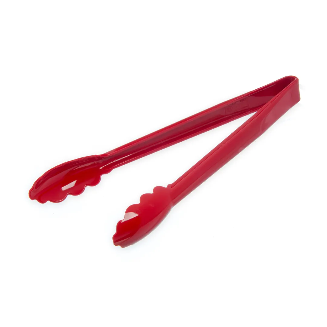 Carlisle 471205 Carly Utility Tongs, 12"L, Plastic, Red, Dishwasher Safe