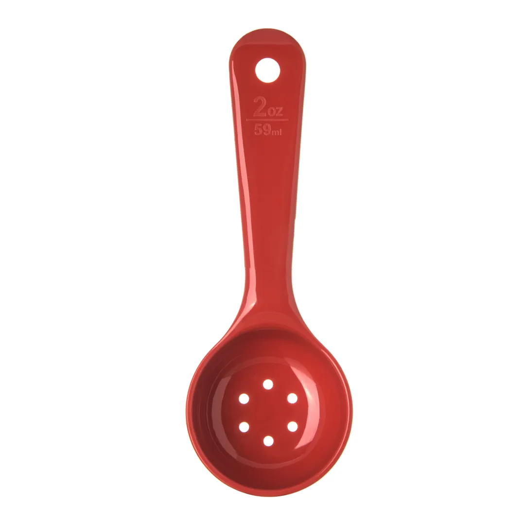 Carlisle 496205 Carlisle - Measure Misers Portion Spoon, 2 Oz., Perforated, Short Handle