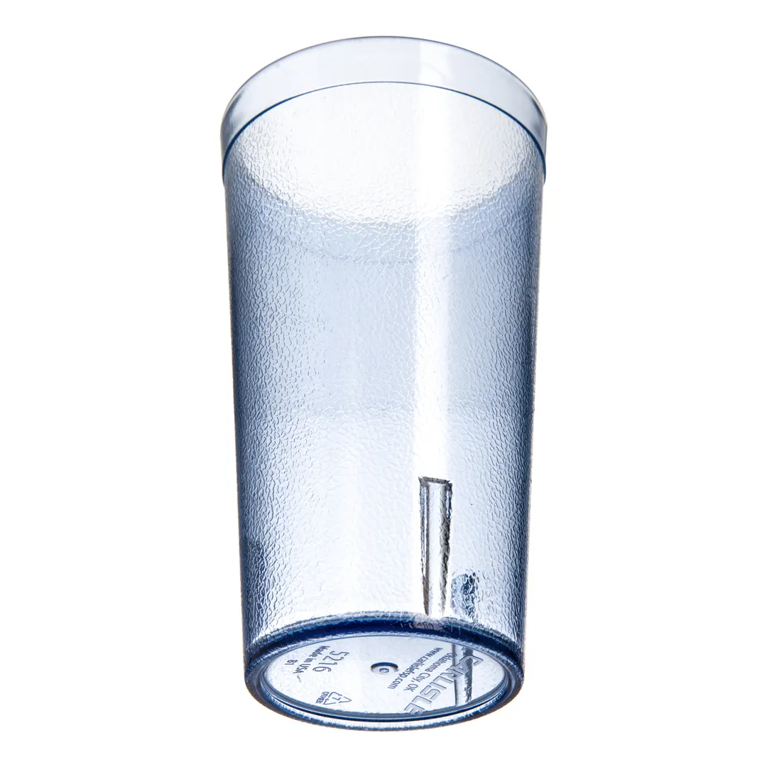 Carlisle 521654 Stackable 16oz Tumbler – Textured Blue SAN, BPA‑Free, Dishwasher Safe