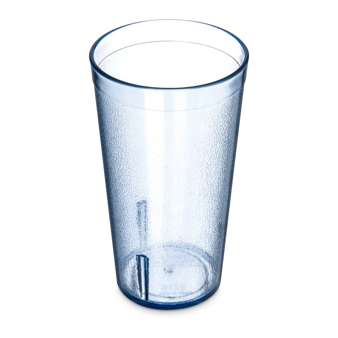 Carlisle 521654 Stackable 16oz Tumbler – Textured Blue SAN, BPA‑Free, Dishwasher Safe