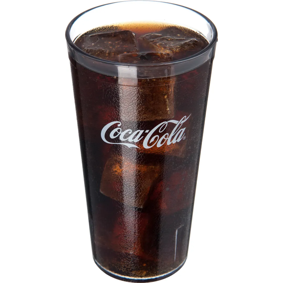 Carlisle 52203550A Clear Textured 20oz SAN Tumbler – Stackable, BPA‑Free, Dishwasher Safe