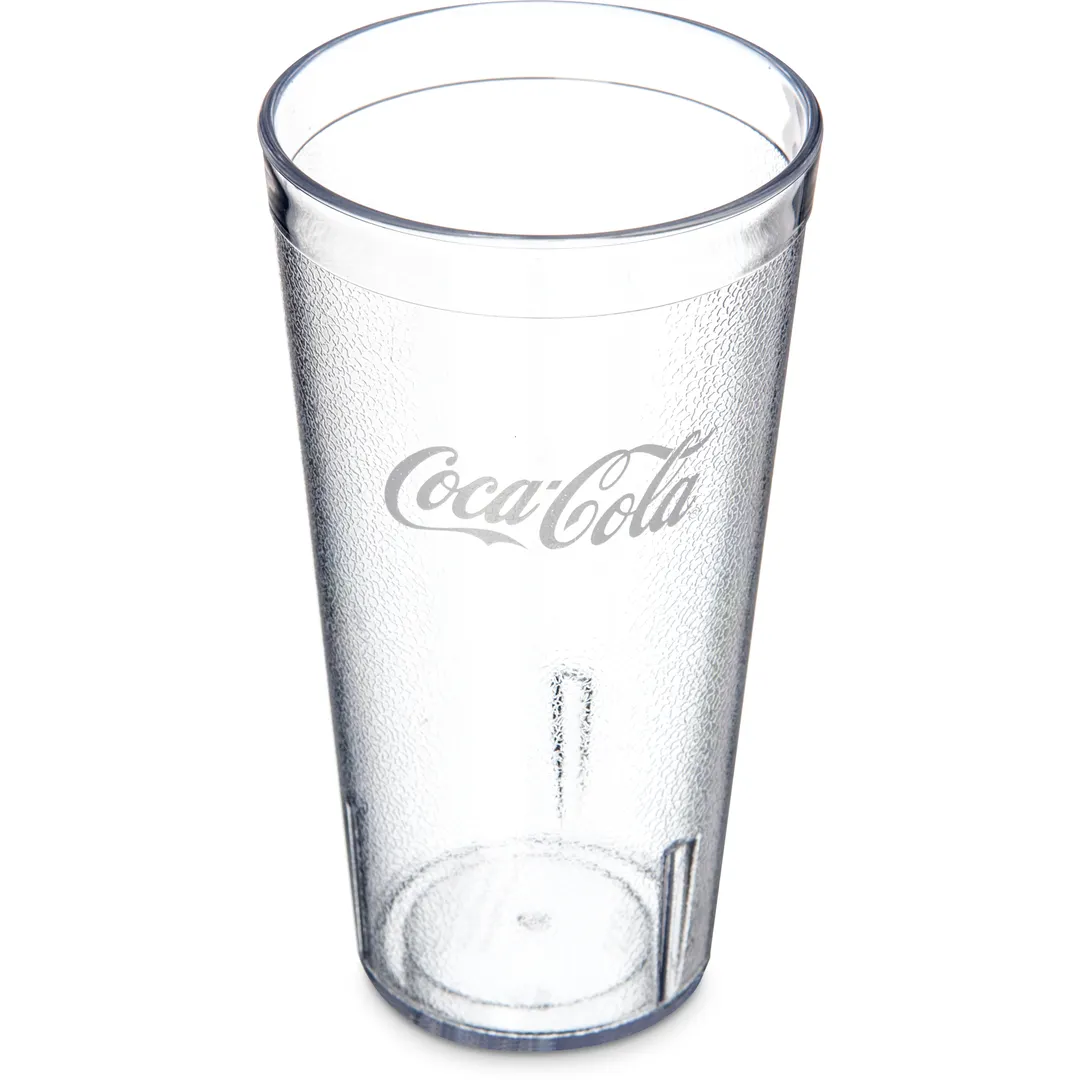 Carlisle 52203550A Clear Textured 20oz SAN Tumbler – Stackable, BPA‑Free, Dishwasher Safe