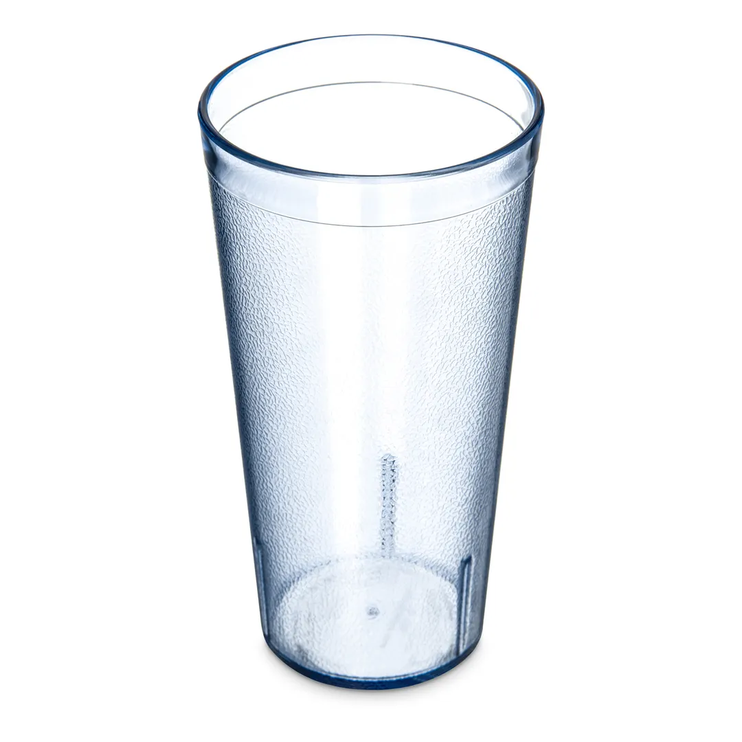 Carlisle 522054 Stackable 20oz Tumbler – Textured Blue SAN, BPA‑Free, Dishwasher Safe, Recyclable