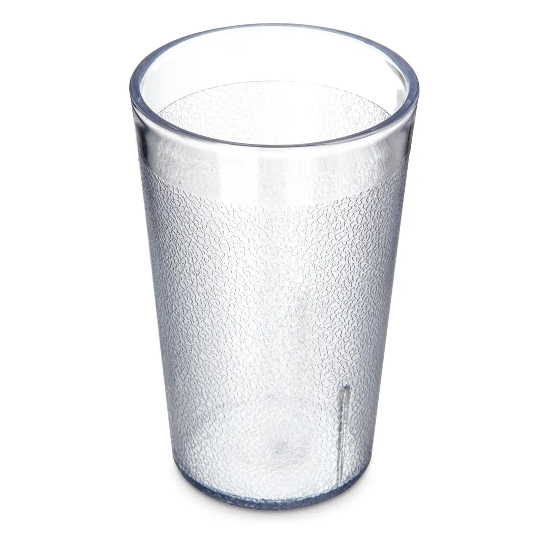 Carlisle 5506-207 Clear Tumbler, 9‑oz, Textured, BPA‑Free SAN, Stackable