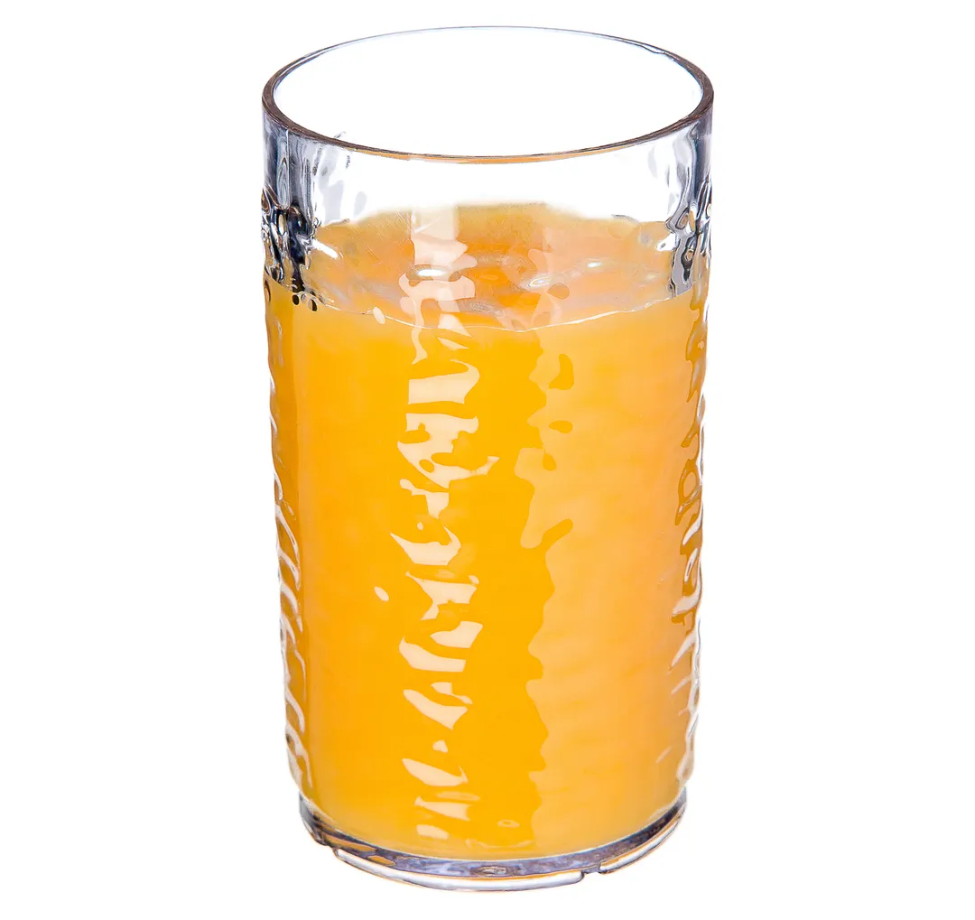 Carlisle 550807 Pebble Optic Tumbler – 8oz Clear SAN, Pebbled, BPA‑Free, Stackable