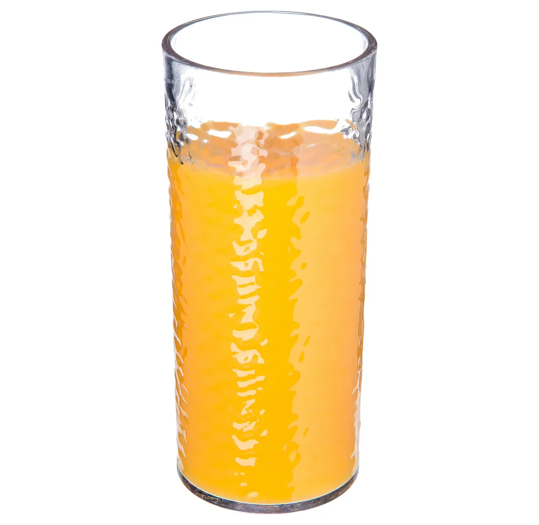 Carlisle 551907 Pebble Optic 20oz Clear Tumbler – SAN Plastic, Dishwasher Safe, BPA Free