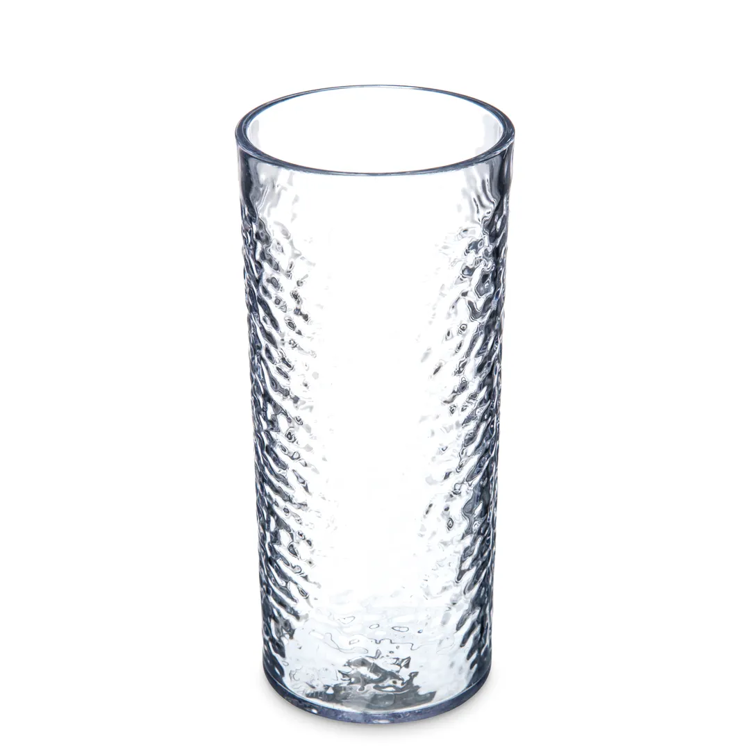 Carlisle 551907 Pebble Optic 20oz Clear Tumbler – SAN Plastic, Dishwasher Safe, BPA Free