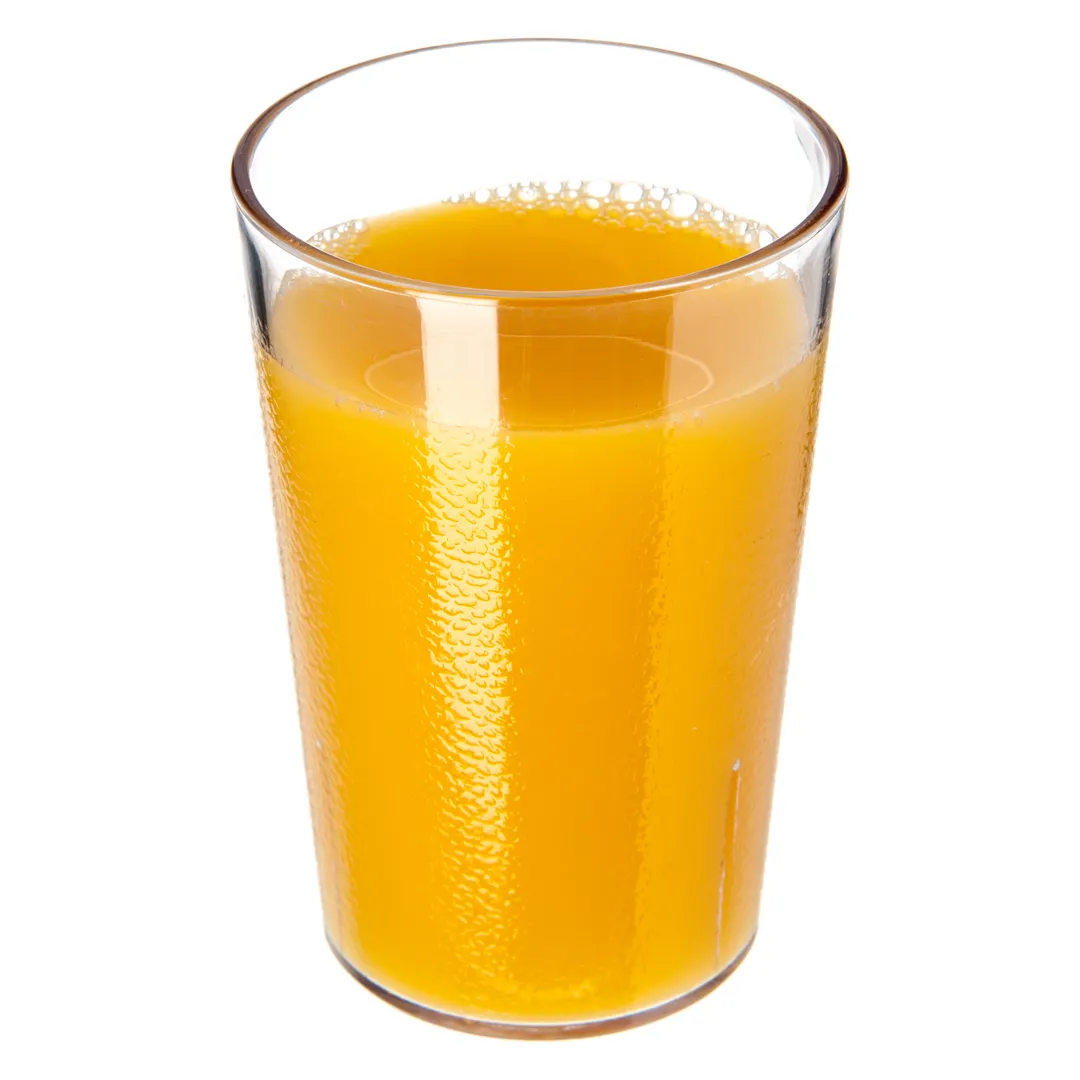 Carlisle 5526-207 - 8oz Clear Textured Stackable Tumbler, SAN, BPA Free, Dishwasher Safe
