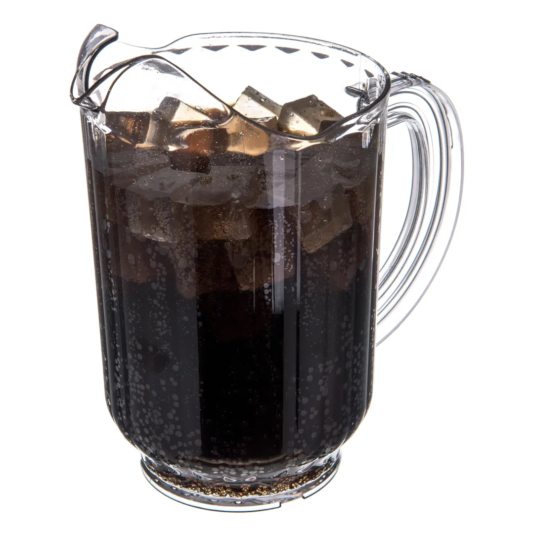 Carlisle 554007 VersaPour Pitcher, 60 oz Polycarbonate, BPA‑Free, NSF Certified, Grip, Dishwasher Safe