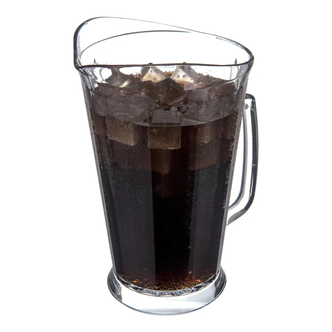 Carlisle 558707 Crystalite Pitcher, 60 oz Clear Polycarbonate, Tapered Lip, NSF Certified - 1/Each