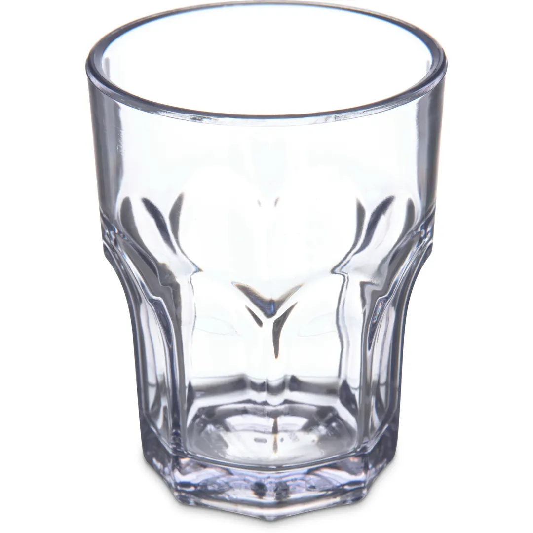 Carlisle 580607 - 6oz Clear SAN Tumbler, BPA Free, Dishwasher Safe, Stackable, 0°F-180°F