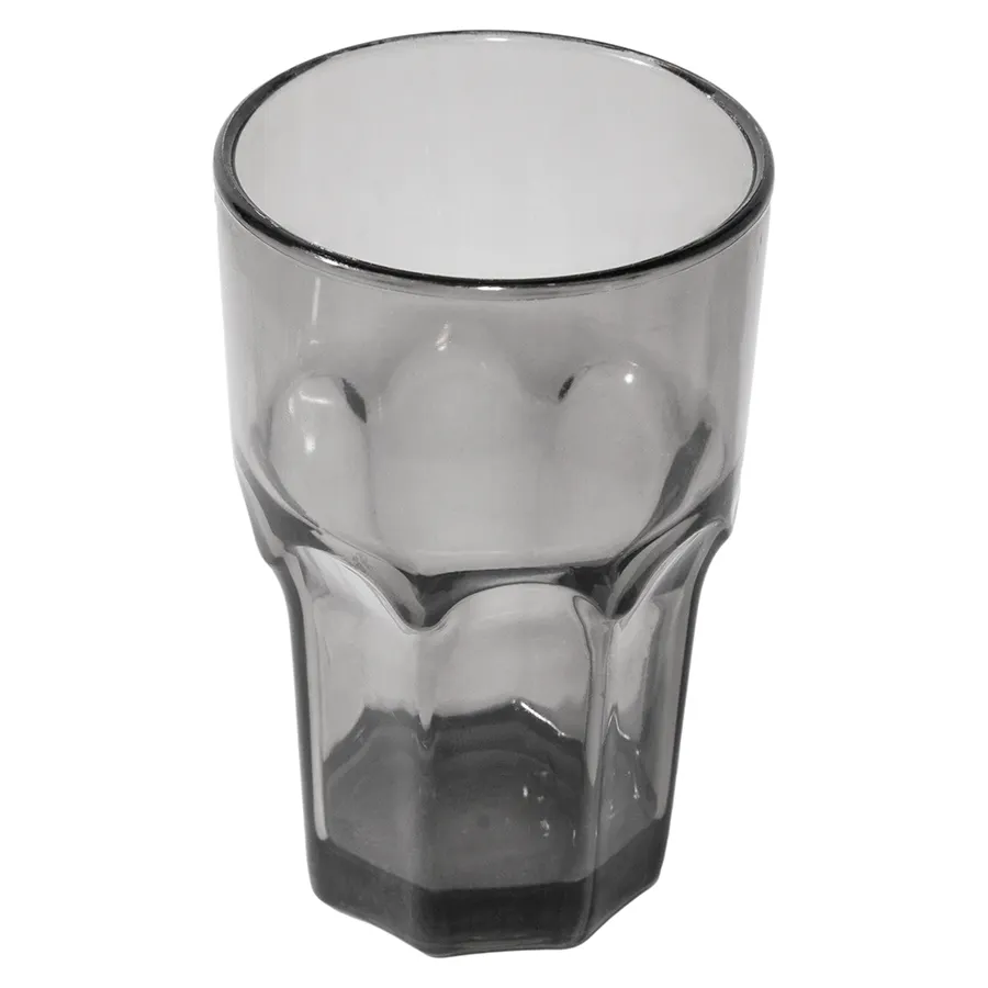 Carlisle 581018 10oz Louis Tumbler, Black Smooth SAN, Dishwasher Safe, 0°F-180°F, Stackable