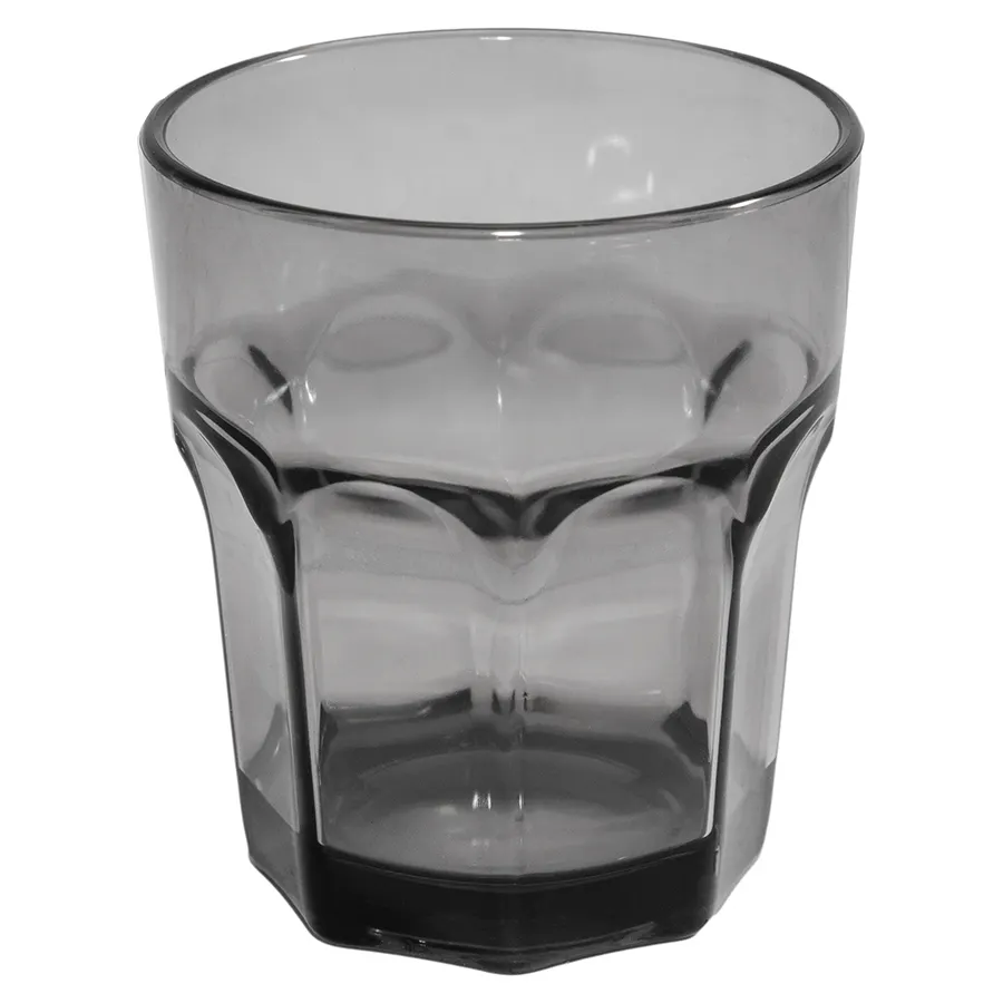 Carlisle 581218 Louis Rocks Tumbler, 12 oz, Black, Smooth, SAN, BPA Free, Dishwasher Safe