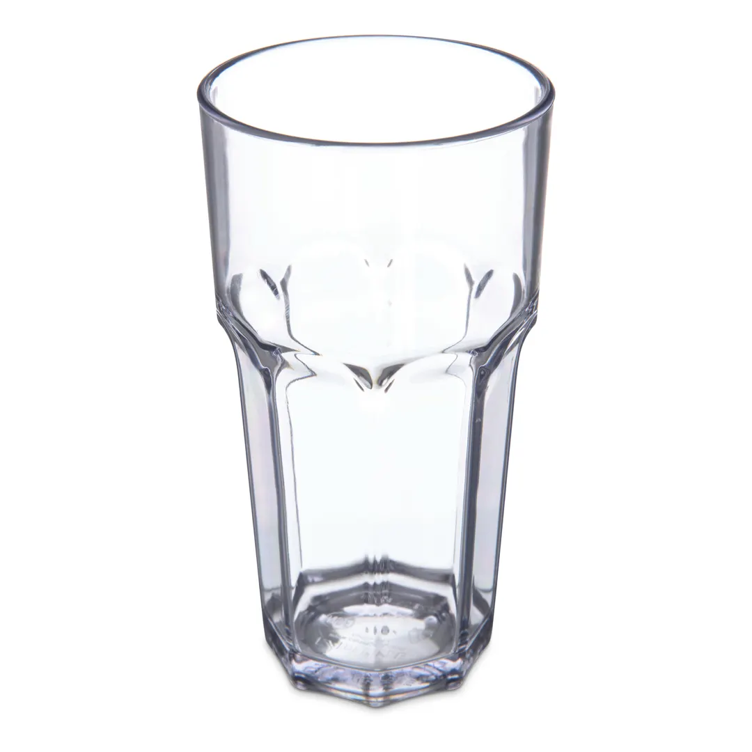 Carlisle 581607 Clear 16oz Tumbler – 16.5oz, SAN Plastic, Smooth, BPA‑Free, Dishwasher‑Safe