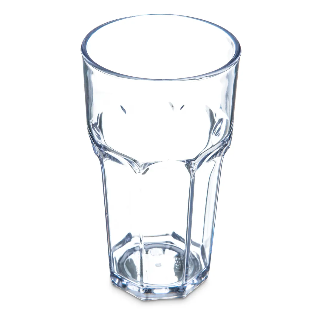 Carlisle 582007 Louis Clear 20oz Tumbler, SAN Plastic, Smooth, BPA‑Free, 0°F‑180°F