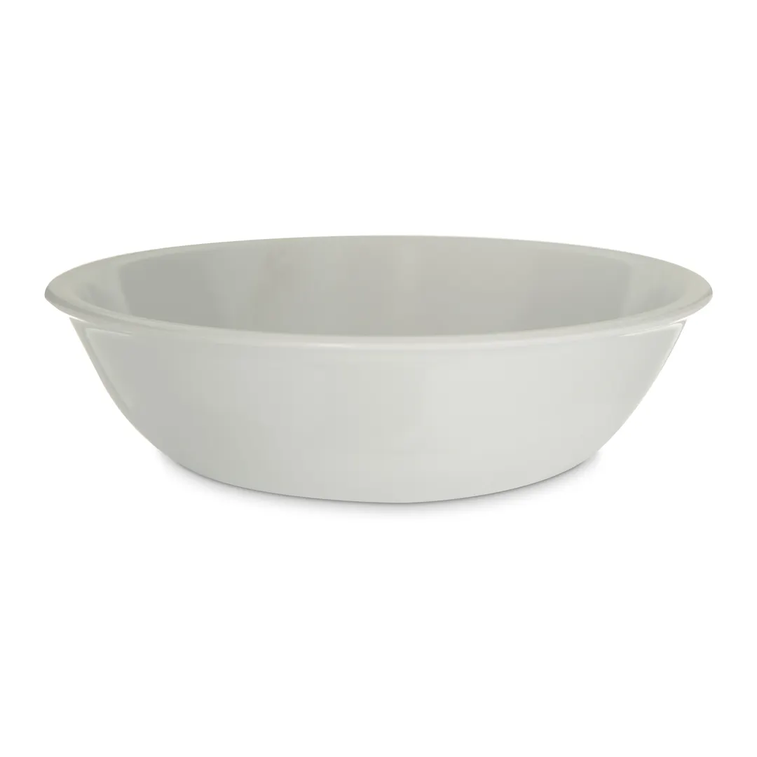 Carlisle 593302 - Epicure® Vegetable Bowl, 32 oz (1 Qt) 8¼" Diameter, White Melamine, Rim, BPA Free