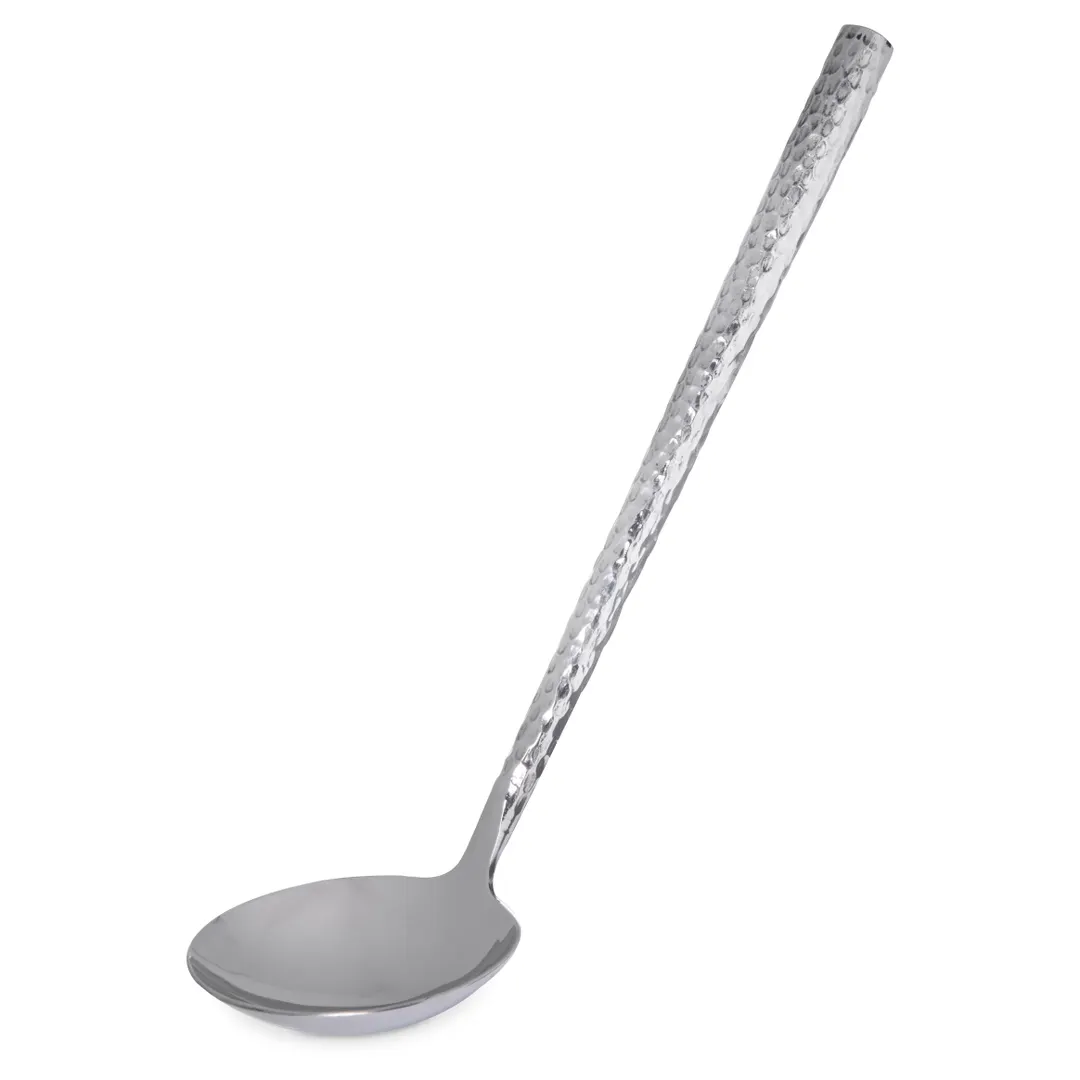 Carlisle 60208 Terra Ladle, 1 oz, 8-3/4", Stainless Steel, Hammered Mirror Finish