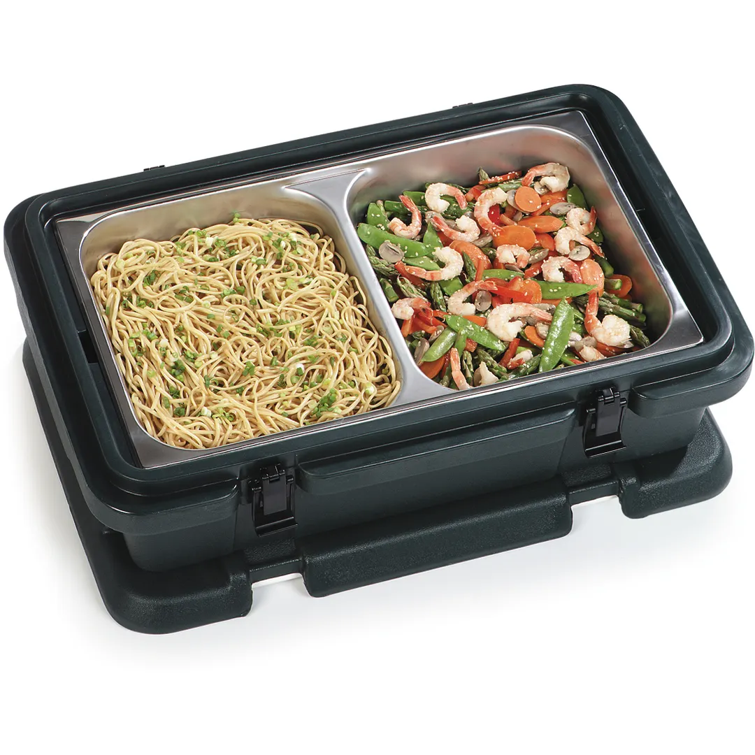Carlisle 607002D Steam Table Pan, Full Size Divided, 8 Qt., 2-1/2" Deep, 18/8 Stainless Steel