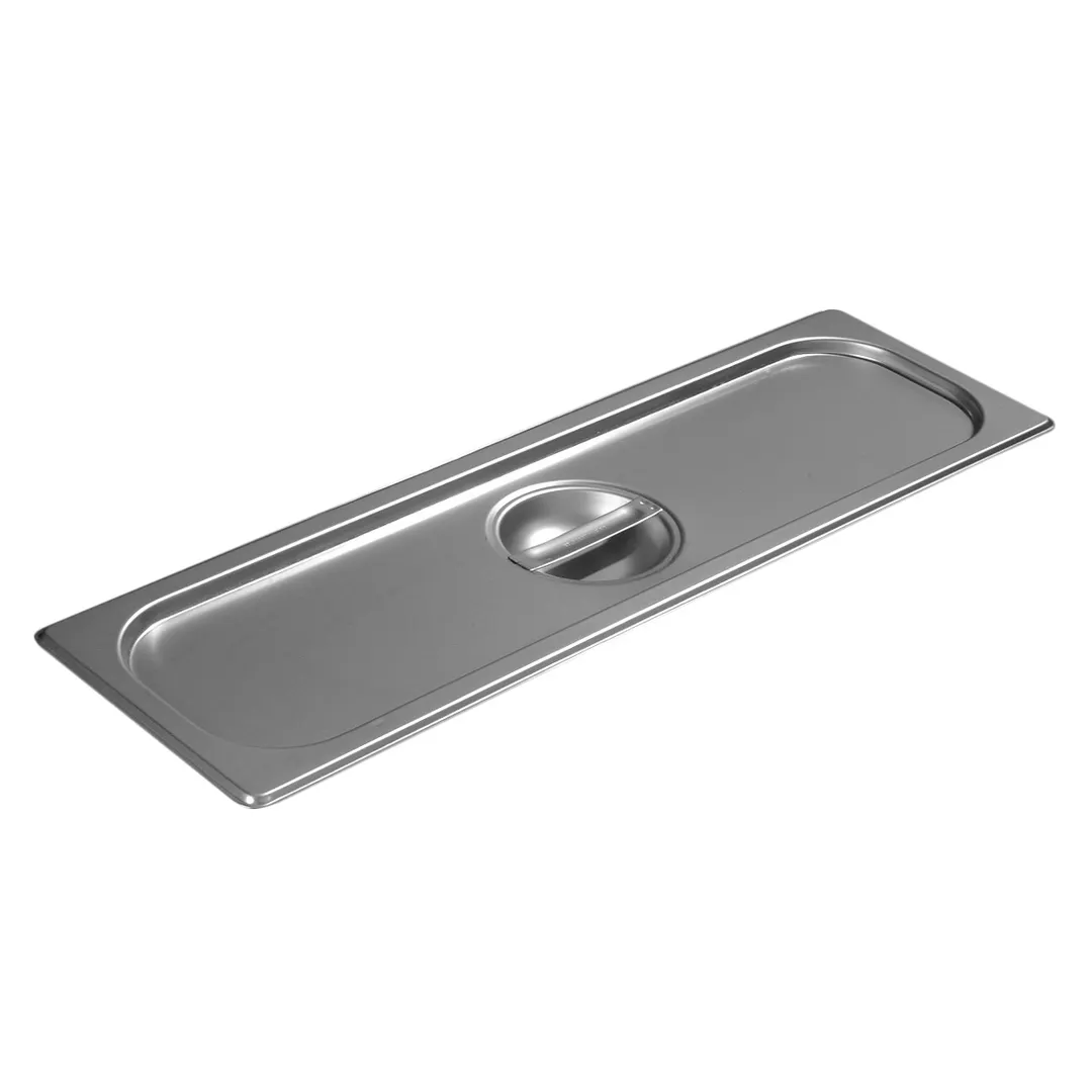 Carlisle 60700HLC Steam Table Pan Cover 1/2‑Long Solid Flat 24‑Gauge 18/8 Stainless Steel NSF
