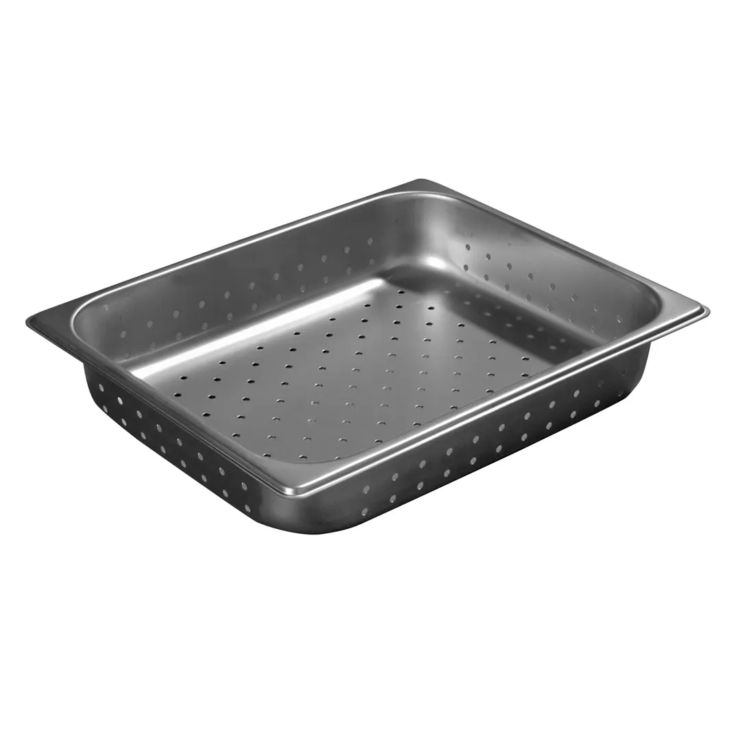 Carlisle 607122P DuraPan™ Steam Table Pan, 1/2-size, Perforated, 4 qt., 2-1/2" deep, Stainless Steel